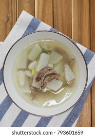 Korean Food Beef Radish Soup
