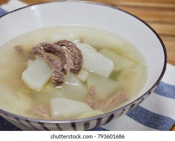 Korean Food Beef Radish Soup
