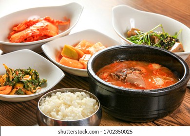 Korean Food - Beef And Rice Soup