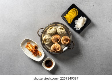Korean food dishes Buckwheat King Dumplings