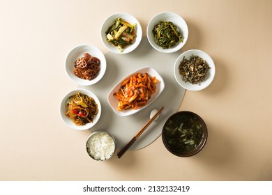 The Korean Food On Table