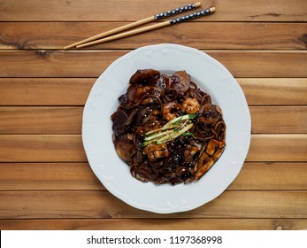 Korean Food Seafood Jajangmyeon