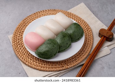 Korean food, traditional food,  Korean rice cake, pumpkin, sweet pumpkin pie, ramie , slice, wind rice cake, honey - Powered by Shutterstock