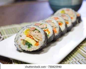 Korean Food Tuna Kimbap