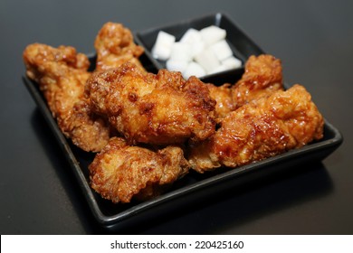 Korean Fried Chicken In A Plate