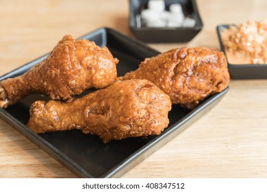 Korean Fried Chicken In A Plate