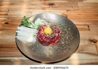 Korean Name Yukhoe, Korean-style Raw Beef