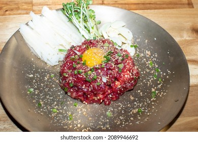 Korean Name Yukhoe, Korean-style Raw Beef