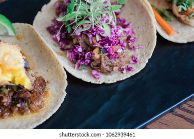 Korean Short Rib Taco. Red Cabbage Slaw And House Aioli. Dairy Free.