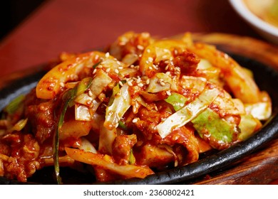 Korean spicy stir fried pork, Korean cuisine - Shutterstock ID 2360802421