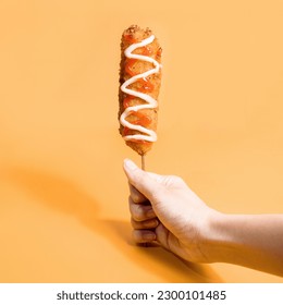 Korean Street Food, Corn Dog with Sauce - Powered by Shutterstock