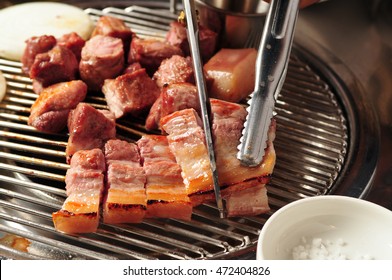 korean style pork bbq, samgyupsal 