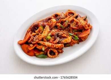 Korean Style Spicy Squid with Pork