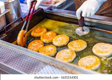 Korean Sweet Street Pancake Hotteok,Traditional Food In Korea