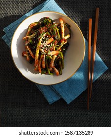 Korean Traditional Food Green Onion Kimchi