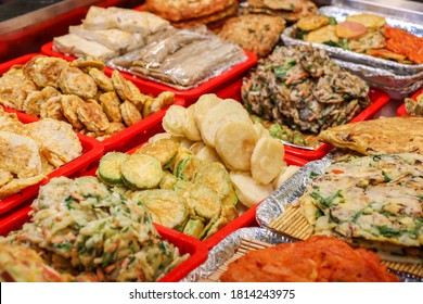 Korean Traditional Food, Jeon, Vegetable, Meat, Etc. Are Mixed With Eggs And Fried In Oil. I Always Put It On The Table When I Hold A Memorial Service For Ancestors On Chuseok (Thanks Giving Day)