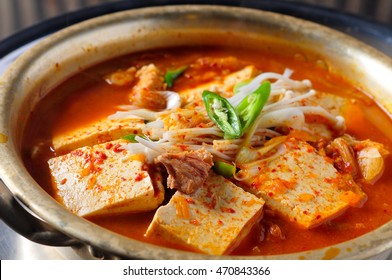 Korean Traditional Food Kimchi Stew, Kimchi Jjigae