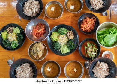 Korean Traditional Food Table