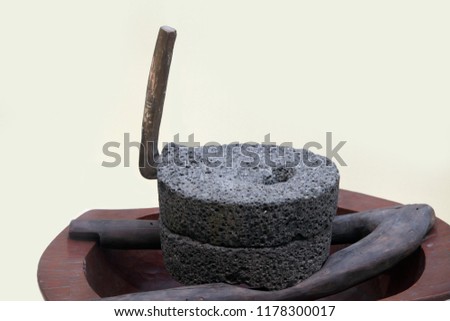 Korean traditional millstone