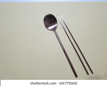 Korean Traditional Spoon Chopsticks Image