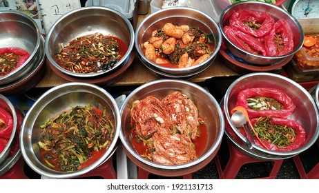 Korean Typical Food At Gwangjang Market

