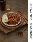 Korean typical samyang noodles that taste spicy but very tasty and popular