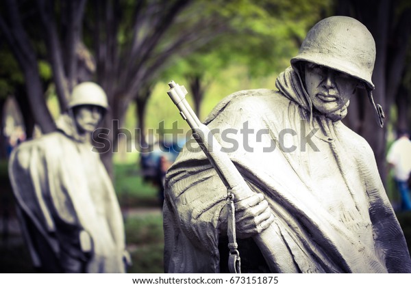 Korean War Memorial in\
Washington, DC