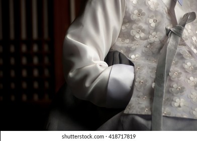 Korean White Traditional Dress