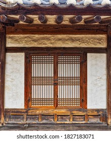 Korea's old traditional windows background - Shutterstock ID 1827183071
