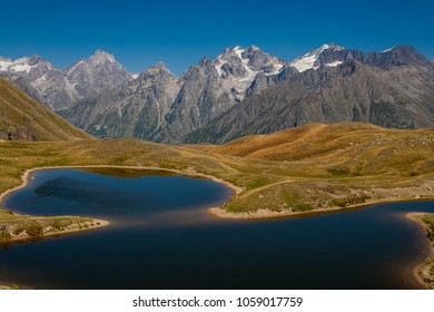 Koruldi Lake Near Mestia In Upper Svaneti Region, Georgia