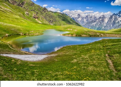 Koruldi Lakes In Caucasus Mountains, Georgia