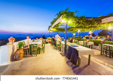 Kos Cityscape At Night, Greece.