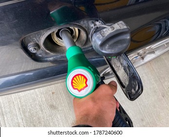 Kosice/Slovakia July 29, 2020 SHELL Fuel And Gas Station.