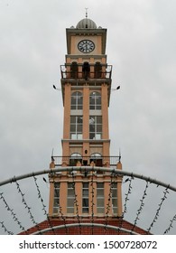 Kota Bharu, Malaysia - September 2019 : View Of Clock Tower Tambatan Di Raja Among The Locals Located At The River Bank Of Kelantan River. 