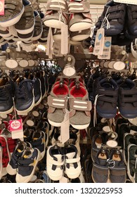 Kota Kinabalu Sabah, Malaysia - February 18, 2019: Baby shoes in Mother Care shop. - Shutterstock ID 1320225953