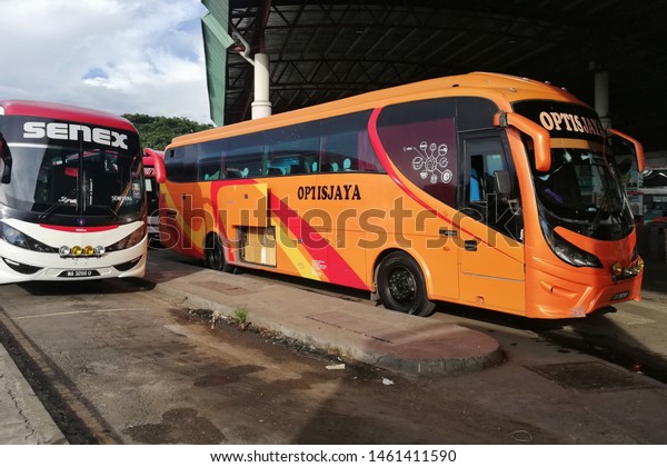 Kota Kinabalu Sabah Malaysia - Jul 25, 2019 : 40 seater public bus ...