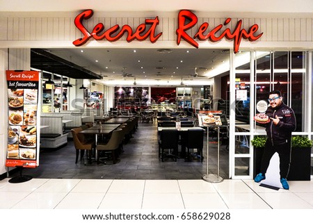 kota kinabalu sabah may 272017 the secret recipte outlet stock photo