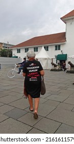  Kota Tua, Jakarta, Indonesia - May, 28, 2022: Human Rights Activist Maria Katarina Sumarsih, Parents Of Bernadus Realino Norma Irmawan Who Was One Of The Students Killed In The Semanggi I Incident.  