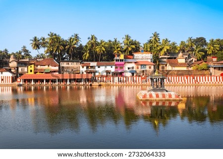 Kotitheertha or Koti Tirtha temple pond in Gokarna. Gokarna is the coastal town in Karnataka state of India.