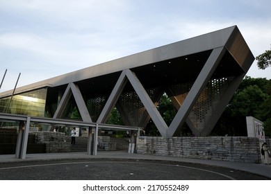 Koto, Tokyo, Japan - June 19 2022: Exterior Of Museum Of Contemporary Art Tokyo.