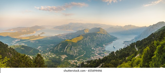 Kotor Bay Seen From Above, Montenegro