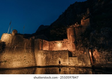 Kotor, Montenegro - may 2 2024 Kotor City Walls, Fortresses and Fortifications of Kotor, Montenegro. High quality photo - Powered by Shutterstock