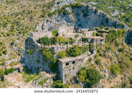 Kotor Old Town Fortress San Giovanni
Unesco World Heritage City, aerial view from drone