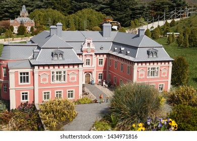 KOWARY, POLAND - APRIL 20, 2019: Miniature Park