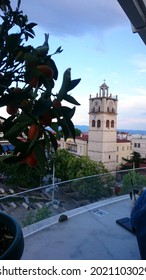 Kozani Clock Tower From Q Garden, Kozani Greece