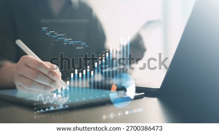 kpi, analytics, dashboard, data, chart, Hand using stylus on tablet showing digital KPI dashboard and performance analytics charts, symbolizing data-driven business management.