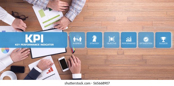 KPI Key Performance Indicator Concept With Icon Set