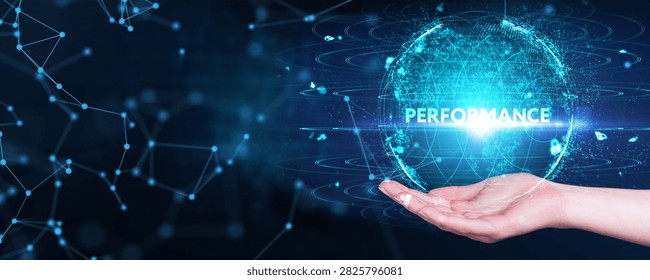 KPI key performance indicator increase optimization business and industrial process. 3d illustration