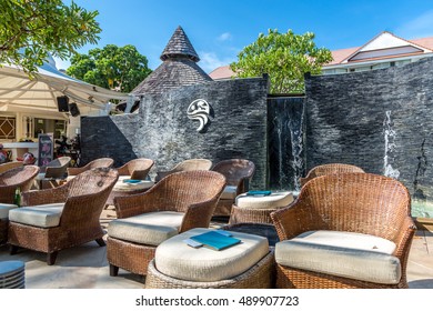 Krabi, Thailand - June 25th. 2016 - Beach Front Hotel In Krabi Area In A Sunny Blue Sky Day In Thailand.