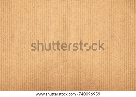 Kraft paper texture vertical striped pattern for wrapping. Kraft paper texture background.